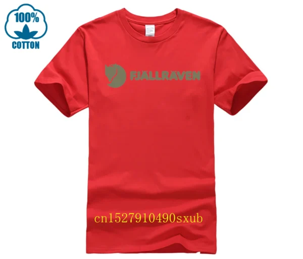 Fjall Mens T-Shirt Awesome Short-Sleeve Tee Shirt Man Printed Basic 100% Cotton Tops & Tees TEE Raven T-Shirt. - Image 6