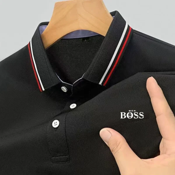men's short sleeved polo shirt fashionable and high-quality branded printed T-shirt high-end casual business T-shirt Clothing