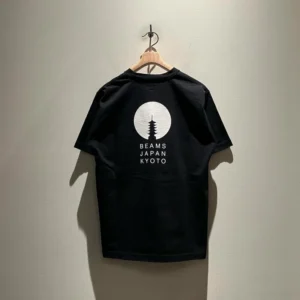 BEAMS JAPAN KYOTO PRINT T-SHIRTS Mt. Fuji 25SS Short-sleeved T-shirt with Small Red Rope Sevenfold Short Sleeve Tee Shirt
