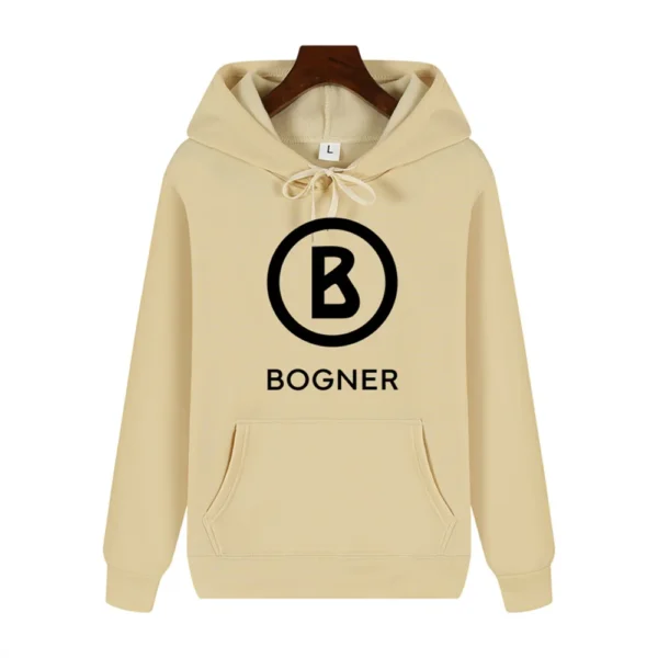 Autumn and winter comfortable soft plus fleece simple letter printed men's high quality casual fashion warm street hoodie . - Image 5