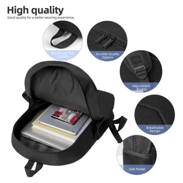 DC Shoe Co Woman Backpacks Boys Girls Bookbag Fashion Students School Bags Portability Travel Rucksack Shoulder Bag - zinifashion 1524 - Image 3