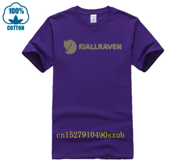 Fjall Mens T-Shirt Awesome Short-Sleeve Tee Shirt Man Printed Basic 100% Cotton Tops & Tees TEE Raven T-Shirt. - Image 5