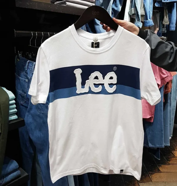 2024 International Brand LEE Printed Short sleeved T-shirt for Men, made of 100% pure cotton, round neck, loose fit, plus size - zinifashion 200000343 - Image 2