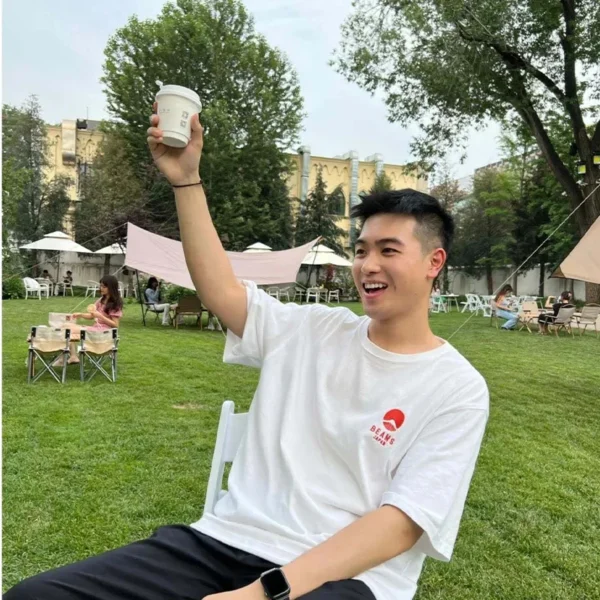 2025 Fuji Mountain Embroider Small Logo Japanese and Korean Style Cotton Loose Couple T-shirt Good Quality Short Sleeve - Image 5