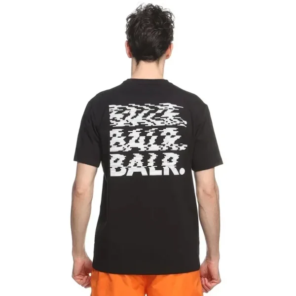 BALR. Brand letter-printed crew neck summer short-sleeved cotton loose and breathable T-shirt large size men's casual style top . - Image 5