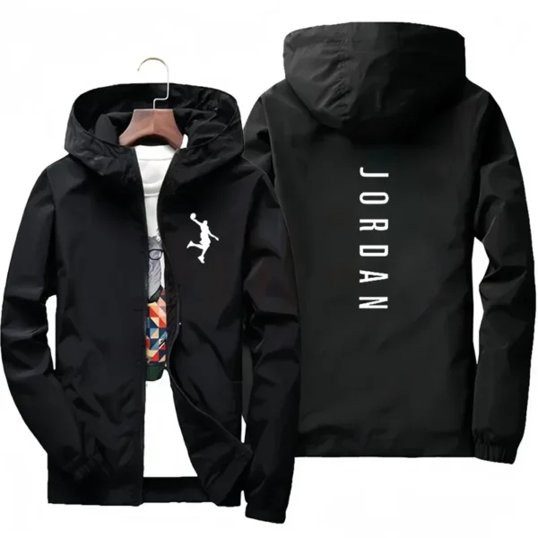 Men's casual hooded jacket 2025 spring and autumn new windproof waterproof outdoor fishing zipper jacket fashion men's clothing - zinifashion 200000343