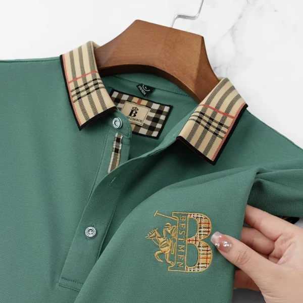 2025 new luxury men's short sleeved summer high-quality designer boutique brand embroidered polo shirt business casual T-shirt - zinifashion - Image 4