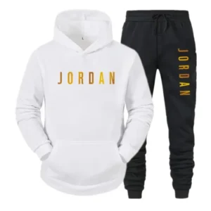 2025 Men's casual sweatshirt, hoodie set, fashionable, comfortable and breathable printed spring and autumn casual two-piece set.
