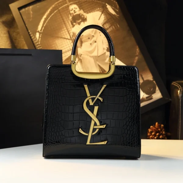 High-grade light luxury handbag 2024 new autumn and winter fashion Tote bag women's crocodile print single shoulder crossbodybag - Image 2