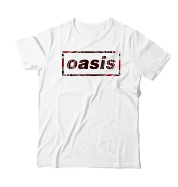 Summer New Oasis Band Rock Music Tide Brand Retro Casual Cotton Men's and Women's Casual Short-sleeved T-shirt - zinifashion 200000343 - Image 4