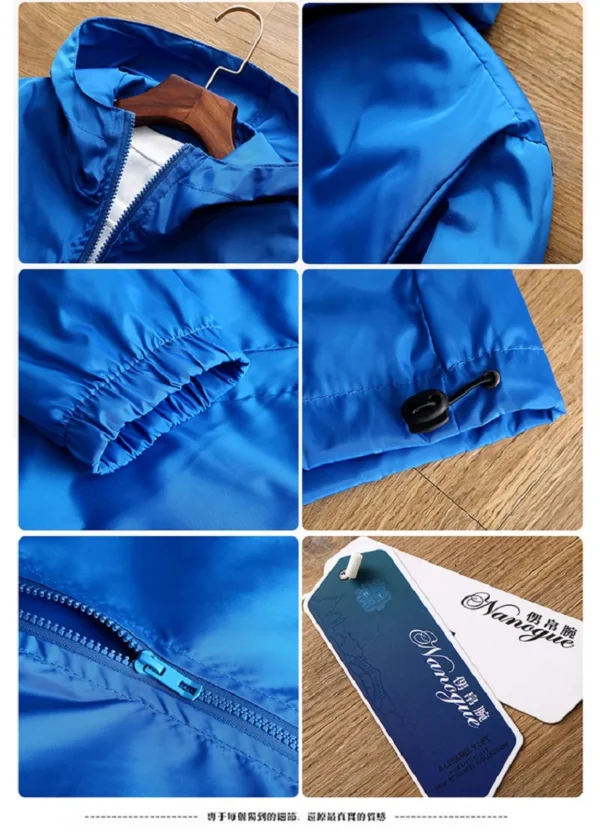 Men's VOLCOM spring autumn Outdoor High Quality Men's Sunscreen Jacket Sports Mountain Hooded Windproof Fashion Casual Jacket - zinifashion 200000343 - Image 5