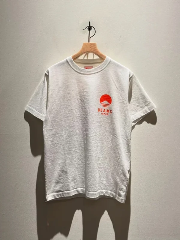 BEAMS JAPAN KYOTO PRINT T-SHIRTS Mt. Fuji 25SS Short-sleeved T-shirt with Small Red Rope Sevenfold Short Sleeve Tee Shirt - Image 4