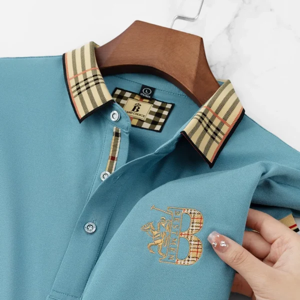 2025 new luxury men's short sleeved summer high-quality designer boutique brand embroidered polo shirt business casual T-shirt - zinifashion - Image 5