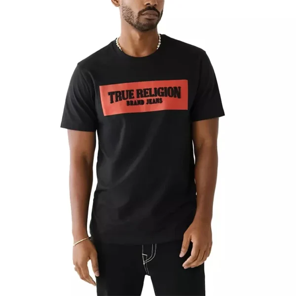 True Religion Mens T Shirts Crew Neck Short Sleeve Summer Soft Cotton Tee High-end Luxury Is for Both Men and Women Top Y2k . - Image 3