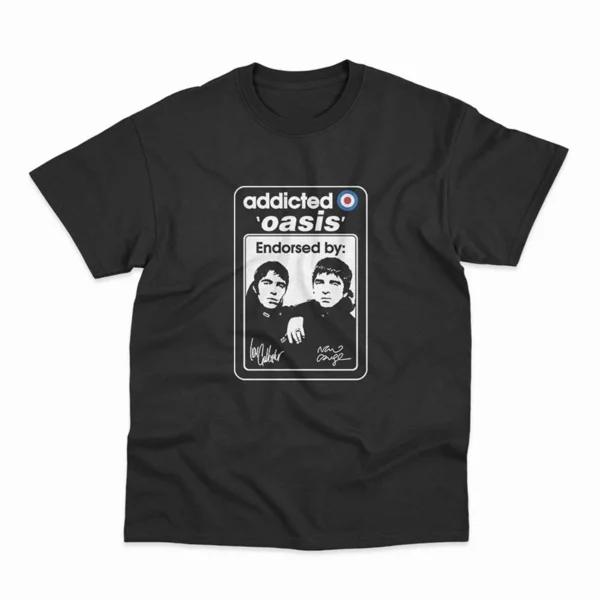 Summer New Oasis Band Rock Music Tide Brand Retro Casual Cotton Men's and Women's Casual Short-sleeved T-shirt - zinifashion 200000343 - Image 6