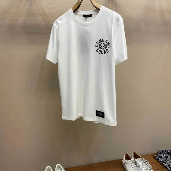 European and American Summer Trendy Brand Men's and Women's Cotton Casual Round Neck Trendy Short-sleeved Top T-shirt Letters . - Image 2