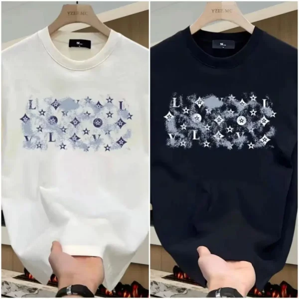 Summer New Casual T-shirt Women's Top Luxury Brand Women's Short Sleeve Brand Graphic Printing Unisex 100% Pure Cotton Clothing - zinifashion 200000345 - Image 3