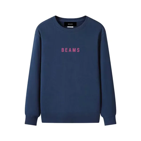 2025 spring hot selling Japanese brand cotton men's and women's O-collar sweatshirts high quality hoodie letter printing. - Image 2