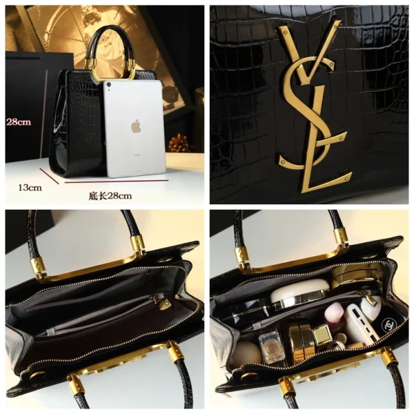High-grade light luxury handbag 2024 new autumn and winter fashion Tote bag women's crocodile print single shoulder crossbodybag - Image 6