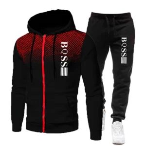 The 2025 new men's sportswear collection features a two-piece set of hats and sweatpants, as well as a trendsetter in casual and