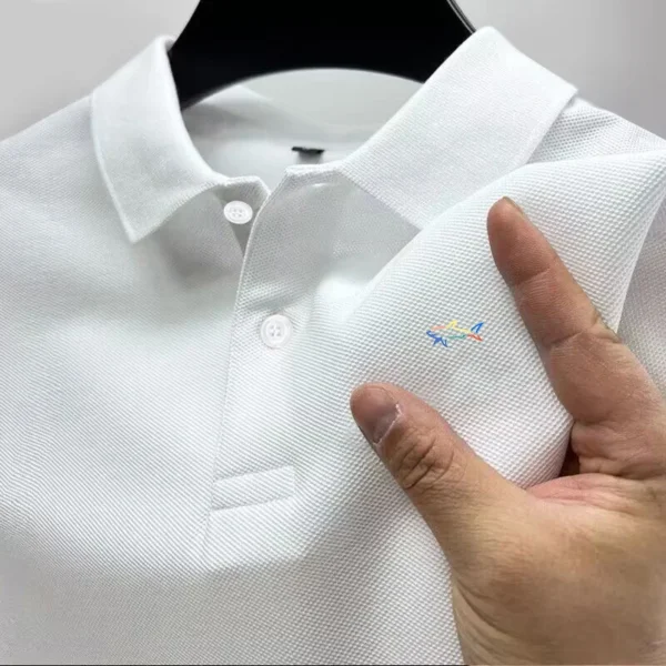 Summer 2024 Men's Golf Casual Polo Shirt Luxury Top High Quality Breathable Men's New Short Sleeve Polo Shirt Quick-drying - zinifashion 200000343 - Image 3