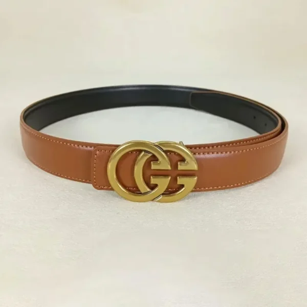 GG fashion cowhide real leather belt for women luxury desiner Unisex men's belt elegant girdle belt female jeans waistband - zinifashion 200000297 - Image 6