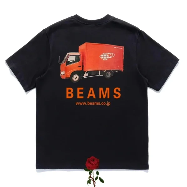 High Quality Animal Mount Print Beams T-shirts Men Women Casual Loose Round Neck Short Sleeve BEAMS JAPAN Top Tees - Image 3