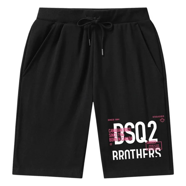 New Sport Leisure Cross-border Custom Shorts Boys Loose Large Size Simple Fashion Brand High Street Sweatpants Five Points Pants - Image 3