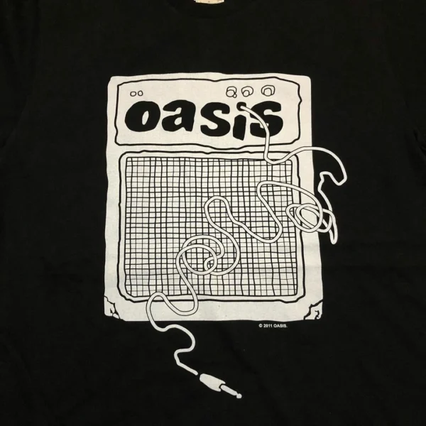 Oasis Band Retro Rock Short Sleeve Summer Luxury Brand Cotton Men's and Women's T-shirts - zinifashion 1501 - Image 2