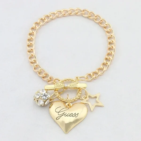 2024 New Arrival Love Heart Charms Bracelets for Women Gold Silver Color Bracelet&Bangle Jewelry Europe American Style Gift - zinifashion 36 - Image 5