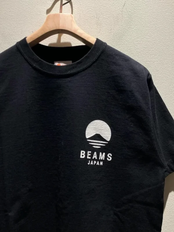 BEAMS JAPAN KYOTO PRINT T-SHIRTS Mt. Fuji 25SS Short-sleeved T-shirt with Small Red Rope Sevenfold Short Sleeve Tee Shirt - Image 5