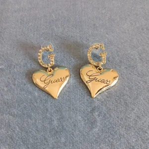 1 Pair Trendy Heart Metal Drop Earrings For Women Girls Korean Style Big Love Heart Letter G Studs Earring Fashion Jewelry - zinifashion 36