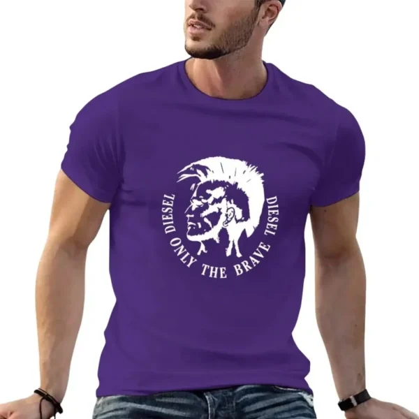 T-Shirt for men graphic New Outfits only the brave Estilo graphic tee oversized men clothing harajuku vintage Casual streetwear - zinifashion 200000343 - Image 5
