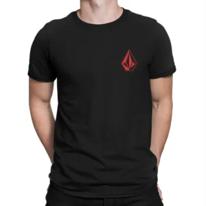 Best Red Triangle Men TShirt Volcom O Neck Tops 100% Cotton T Shirt Funny Top Quality Gift Idea - zinifashion 201768104