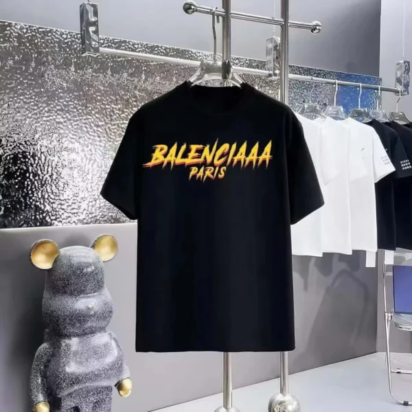 2025 new summe Luxury Brand T-shirt Pure Cotton Flat Printing Large Size Round Neck Short-sleeved Men's and Women's Top T-shirt - zinifashion 18 - Image 2