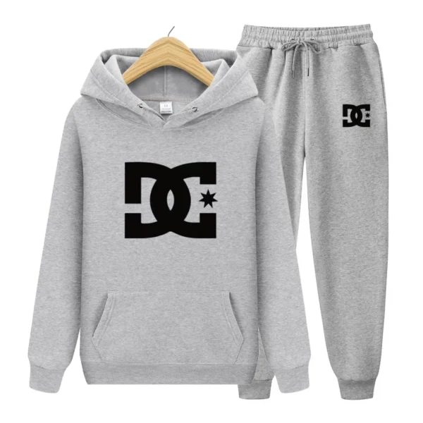 Men's New Letter Printed Hooded Sweatshirt+Pants Autumn/Winter Hooded Pullover Casual Sports Fashion Street Couple Loose Suit . - Image 6
