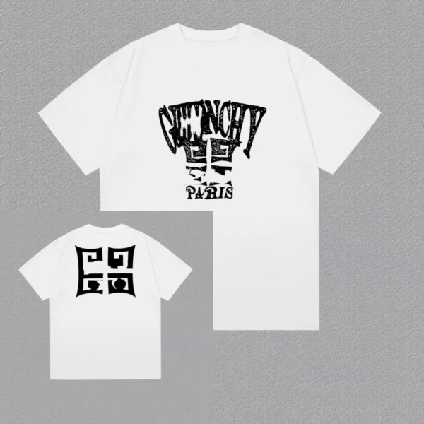 Summer Latest Fashion Luxury Brand Pure Cotton Printing Y2K Top Casual Sports Large Size Crew Neck Men's and Women's Top T-shirt - zinifashion 18