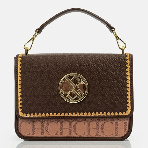 CH Solid Design Shoulder Bag Dark Letter Embossed Ladies Party Bag Exquisite Luxury Brand Fashion Design Handbag Classic - Image 3