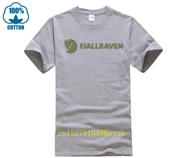 Fjall Mens T-Shirt Awesome Short-Sleeve Tee Shirt Man Printed Basic 100% Cotton Tops & Tees TEE Raven T-Shirt. - Image 3
