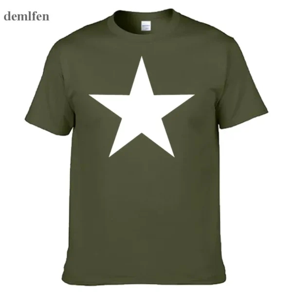 Fashion Brand Red Star T Shirt Mens Novetly Funny Short Sleeve T-shirt Tops 3D Print Fitness O Neck T Shirts - zinifashion 200000343 - Image 2