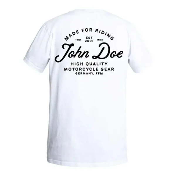 T-shirt John Doe "JD" Motorcycle Top Summer Luxury Brand Cotton Men's and Women's T-shirt Motorcycle Short Sleeve . - Image 3