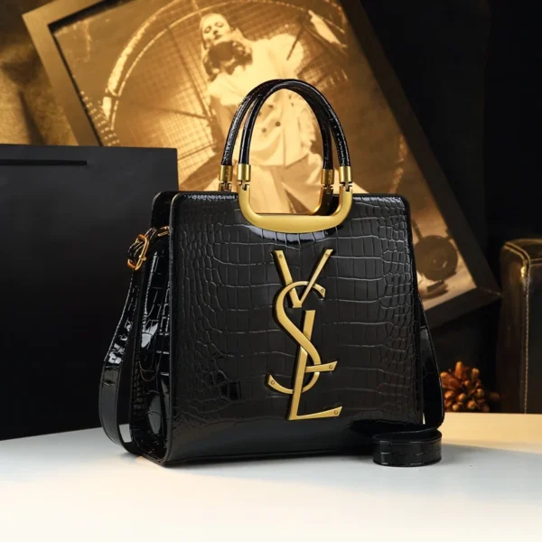 High-grade light luxury handbag 2024 new autumn and winter fashion Tote bag women's crocodile print single shoulder crossbodybag - Image 3
