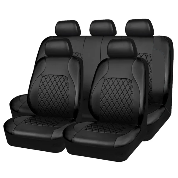 All Season Quited PU Leather Car Seat Cover Full Surrounded Seat Protector Waterproof Universal Fit Sedan Suv Pick-up Truck Seat - AliExpress - Image 2