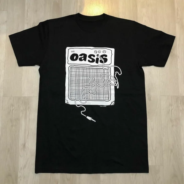 Oasis Band Retro Rock Short Sleeve Summer Luxury Brand Cotton Men's and Women's T-shirts - zinifashion 1501