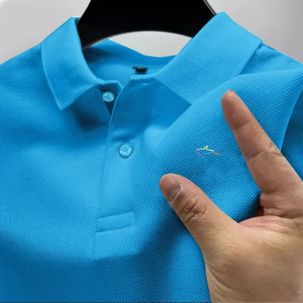 Summer 2024 Men's Golf Casual Polo Shirt Luxury Top High Quality Breathable Men's New Short Sleeve Polo Shirt Quick-drying - zinifashion 200000343 - Image 6