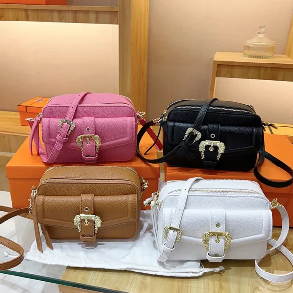 2025 New! Women's Premium - Texture Retro Small Square Bag. Trendy Fashion Simple Shoulder Messenger & Handbag, Durable Material . - Image 2