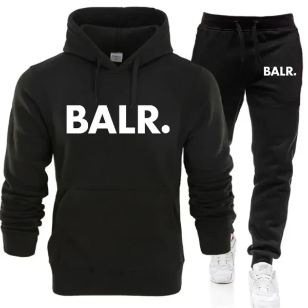 2024New Autumn Winter Hoodies+Pants Two Piece Set Printing Men Womens Hoodies Tracksuits Jogger Pants thick Warm Clothes Men - zinifashion 200000343 - Image 3
