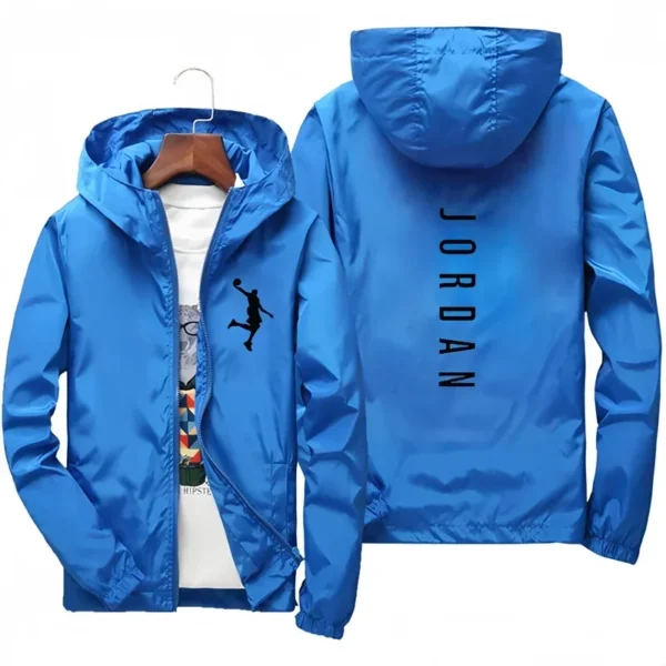 Men's casual hooded jacket 2025 spring and autumn new windproof waterproof outdoor fishing zipper jacket fashion men's clothing - zinifashion 200000343 - Image 2