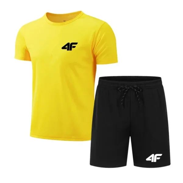 Summer Popular Men's T-shirt+shorts Suit Men Sports Suit Printing Casual Fashion Short-sleeved T-shirt Set Men Joggers Suit Set . - Image 4