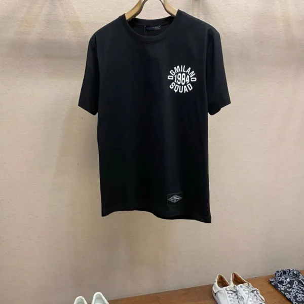 European and American Summer Trendy Brand Men's and Women's Cotton Casual Round Neck Trendy Short-sleeved Top T-shirt Letters . - Image 3